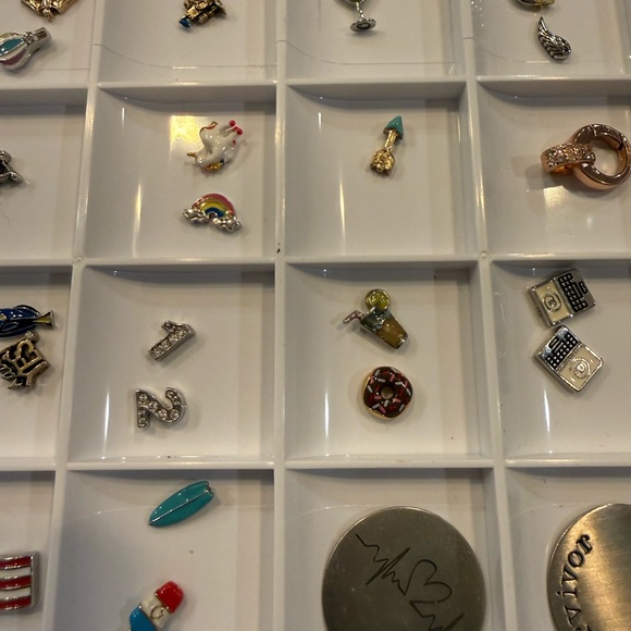 Origami Owl Assorted Charms and Plates - Picture 2 of 6